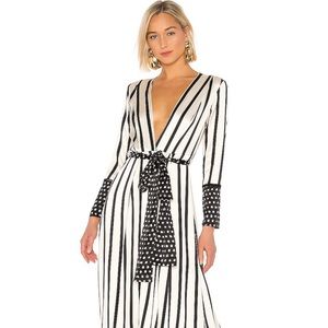 We Are Leone Contrast Maxi Dress from Revolve in S/M. Currently sold out.